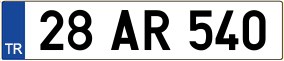 Truck License Plate